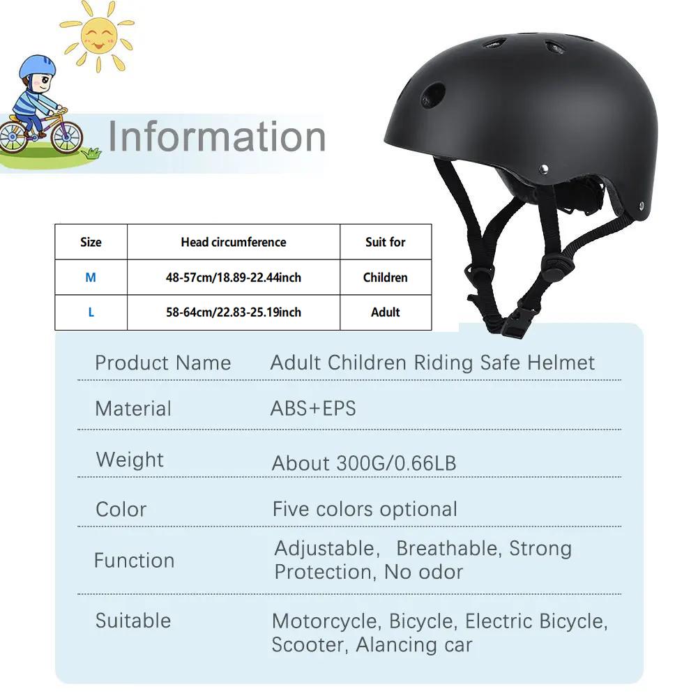 Children's bicycle helmets, adjustable helmets, multi-functional sports helmets, suitable for children to teenagers, in two sizes