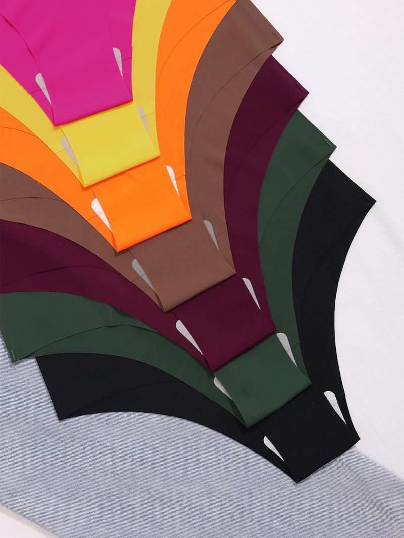 Women's Lip & Heart Print Brief, Soft Comfy Breathable Seamless Knicker for Daily Wear, Underwear for All Seasons, Fashion Breathable Underwear