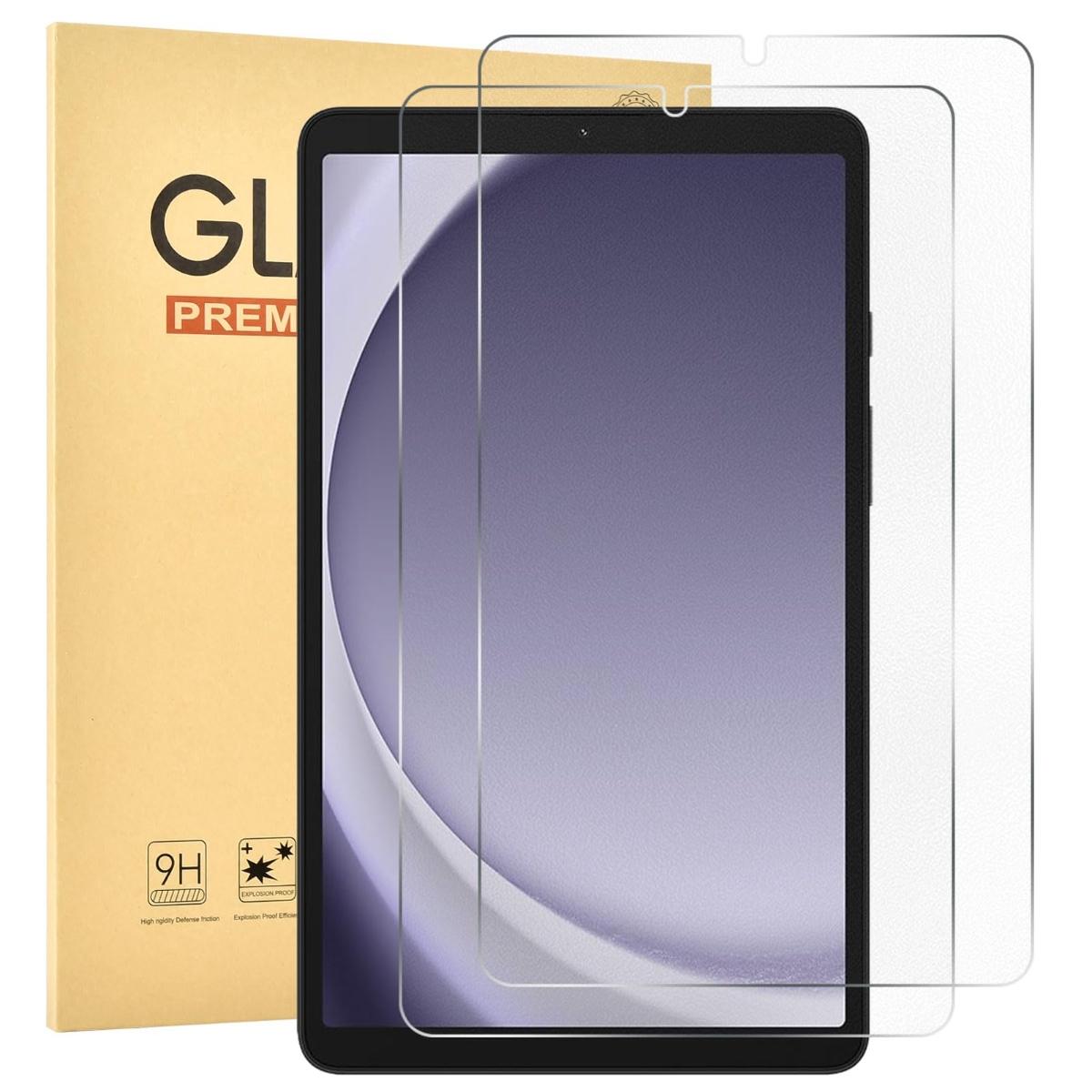JESS 2 Pack Screen Protector for Galaxy Tab A9 8.7 inch/ A9 Plus 11 Inch 2023, HD Tempered Glass 9H Film Guard for 11" Tab A9+ 5G Tablet (SM-X210/X216/X218)