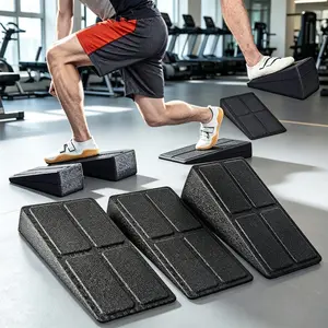 Slant Board Calf Stretcher, 3 Pcs Adjustable Incline Wedge, Squat Ramp for Deadlift, Fitness, Physical Therapy, Ankle Mobility