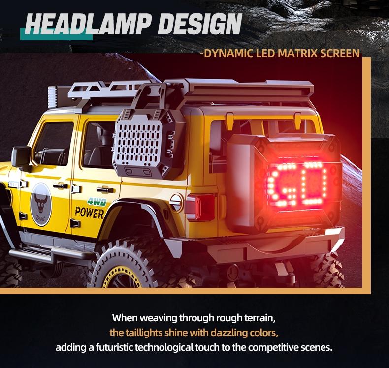 38/h High-Speed RC Off-Road Car, 1:20 Scale, Brushed Motor, 4wd All-Terrain, Unisex, Easy Control, Birthday Gift, Lithium Battery Included