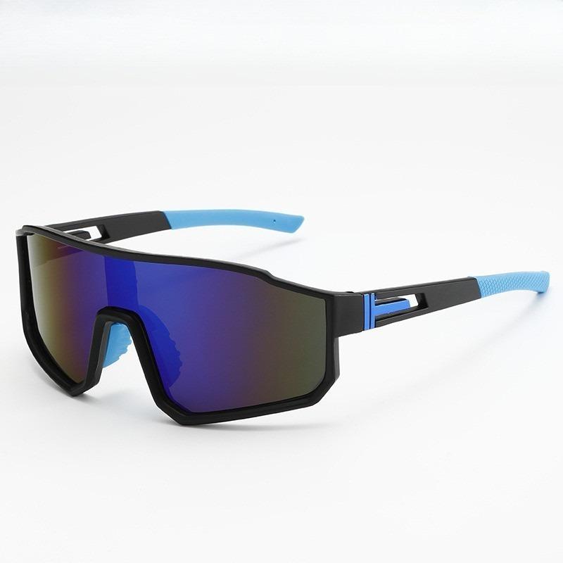 XUH 5 Pack Oversized One-Piece Sports Sunglasses for Men Women, UV400 Protection Polarized Anti-Glare Windproof Unisex Eyewear, Ideal for Cycling, Hiking, Travel, Running, Fishing, Motorcycle Riding & All Outdoor Activities