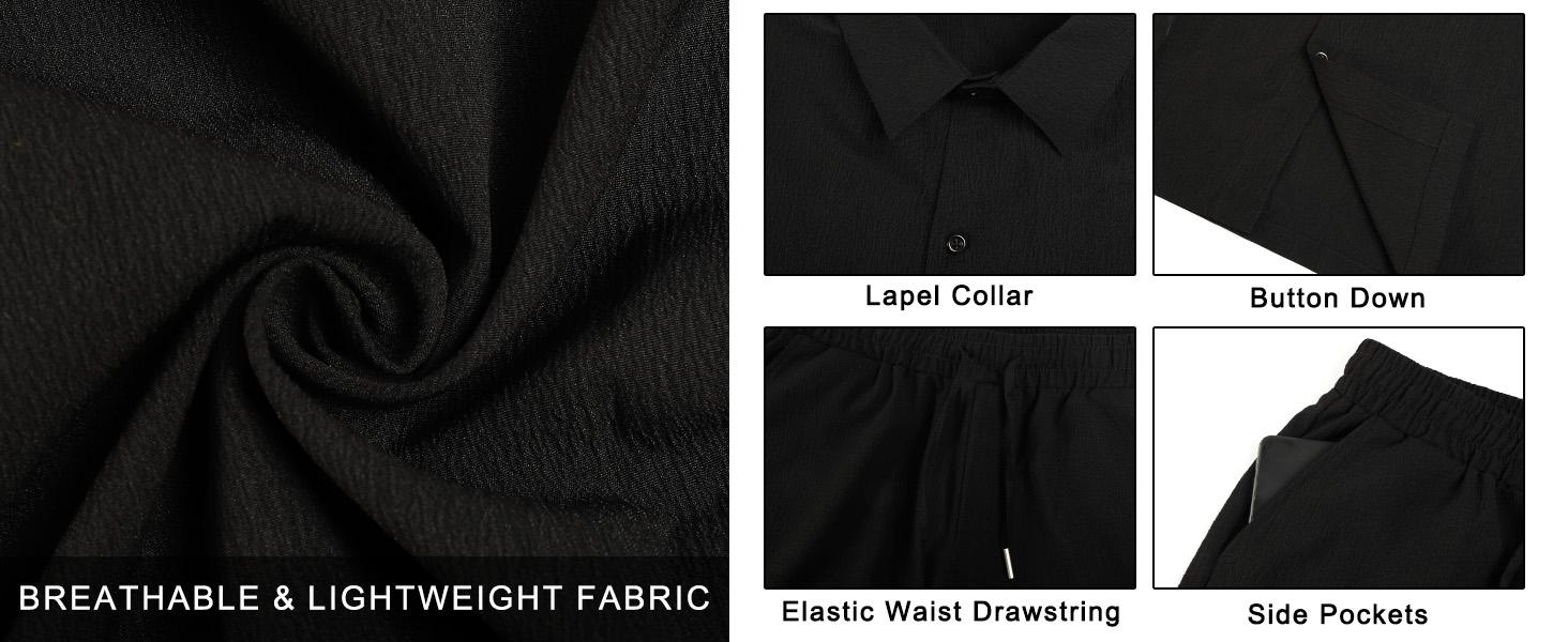 GINGTTO Men's Short Sets Summer Beach Outfits Men's 2 Piece Set Casual Short Sleeve Shirts and Shorts Vacation Sets Clothes Suits Tropical Fathersdaygift