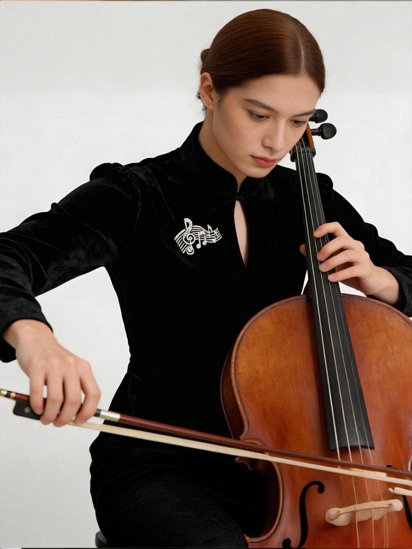 Vintage Piano Note Lapel Pin, Versatile Suit Jacket Brooch, Metal Badge Accessory, Unique Fashion Jewelry for Men and Women