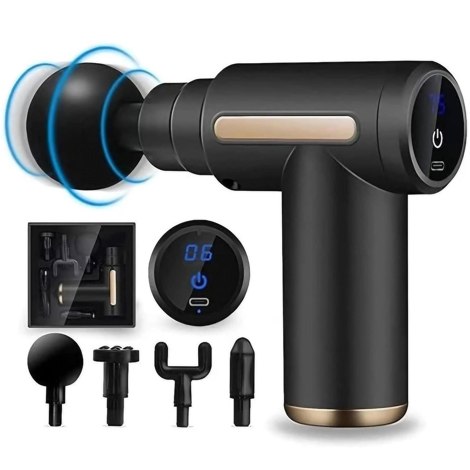 Professional Deep Tissue Massage Gun: High-Torque Portable Muscle Relaxation, Ergonomic Neck & Back Massager for Home Fitness Therapy, Health Gift Set.