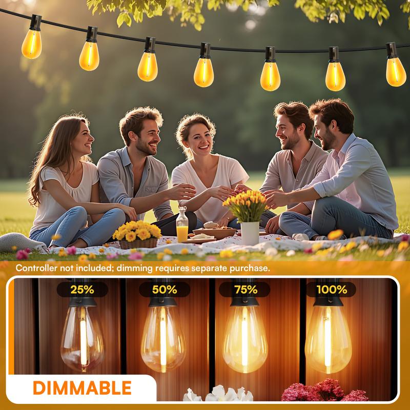 DAYBETTER Outdoor S14 solar string lights IP65 waterproof 3 lighting modes super bright LED lights suitable for terrace, backyard, porch(New & Old Styles Mixed Delivery) DAYBETTER Outdoor S14 solar string lights IP65 waterproof 3 lighting modes super bright LED lights suitable for terrace, backyard, porch(New & Old Styles Mixed Delivery)