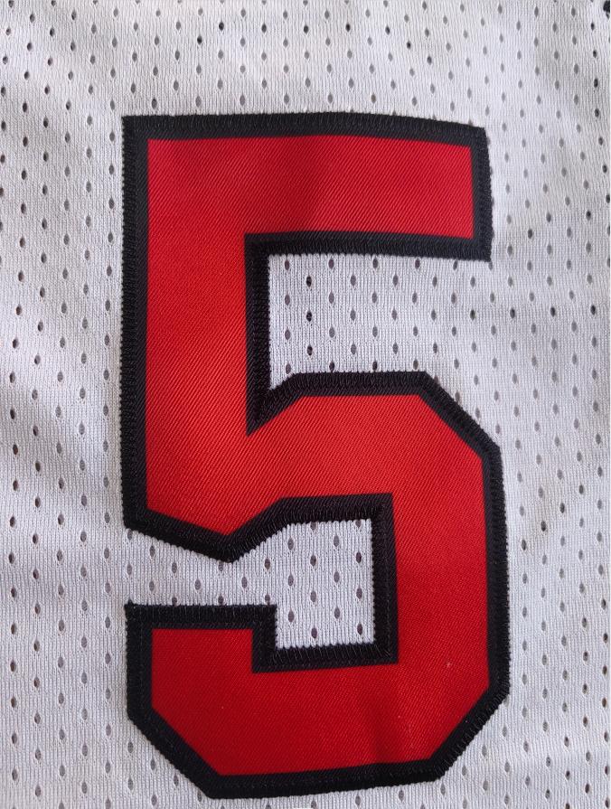 Men's Retro Edwards College #5 Basketball Jersey Stitched White Black S-XXL Gifts for Christmas,New Year