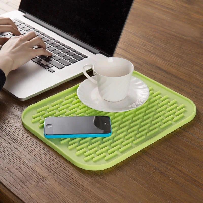 1pc Heat-resistant table mats, heat-insulating pot pads, cup coasters, decorative placemats, kitchen heat insulation pads