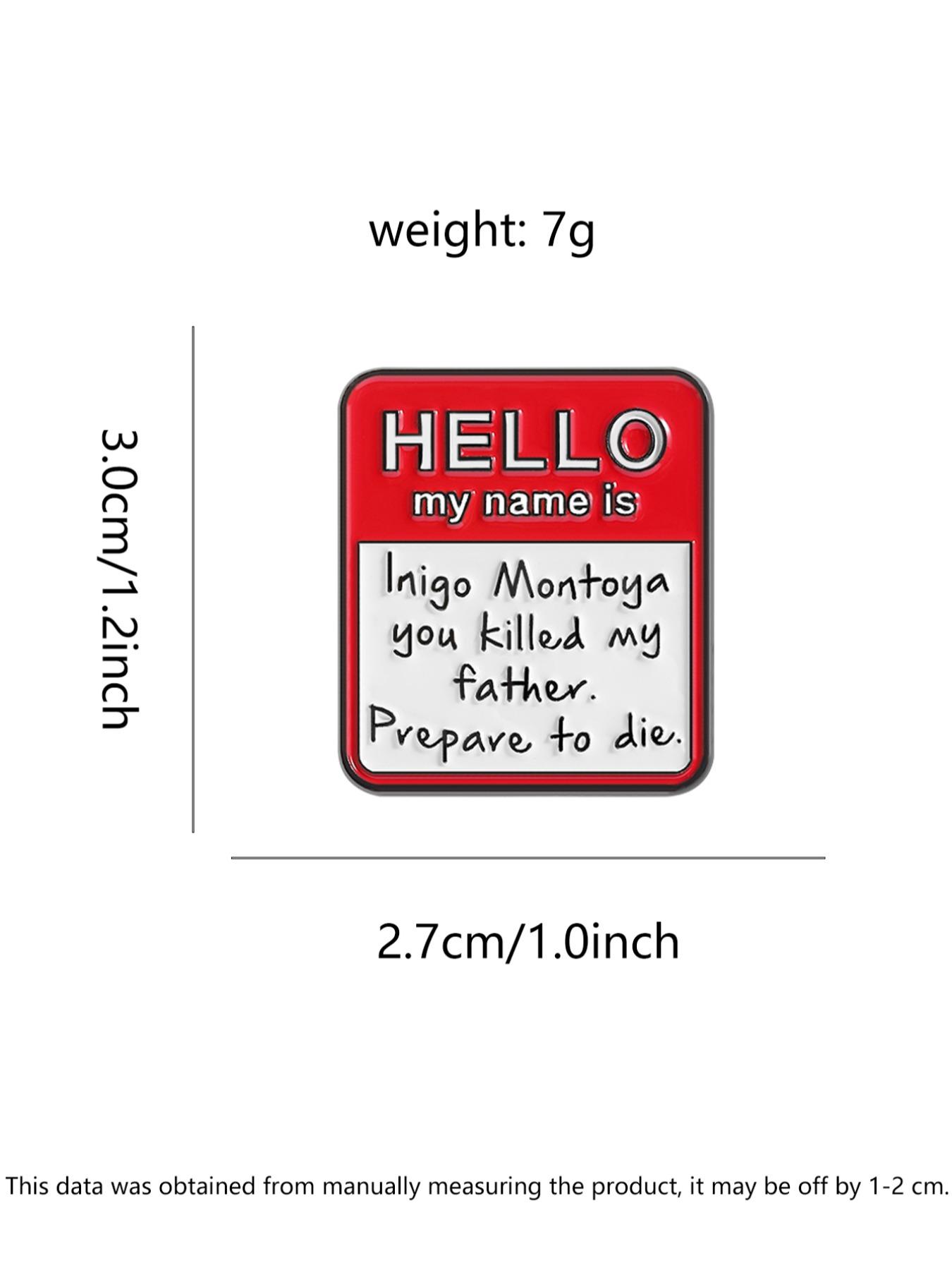 Letter Pattern Brooch, Metal Pin, Fashion Accessories for Women & Men