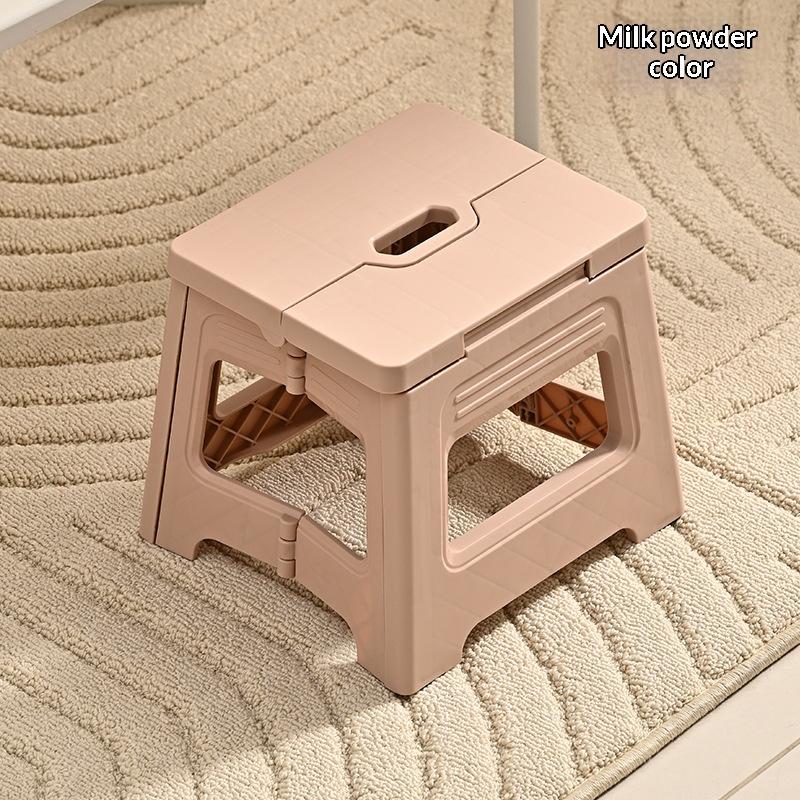 Foldable Ultra-Light Step Stool, Durable Adjustable Plastic Folding Chair, Portable Outdoor Travel Fishing Seat, Home Use Small Bench