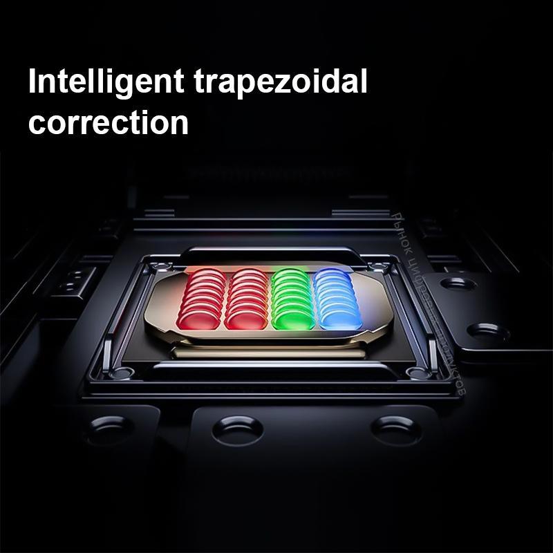 XBJ Native 1080P Portable Outdoor Movie Projector with Speakers, Compatible with Smartphone, HD, USB, AV, PS5, Full HD Mini Projector - Audio, WiFi, Bluetooth connectivity available! Micro Black Crystal