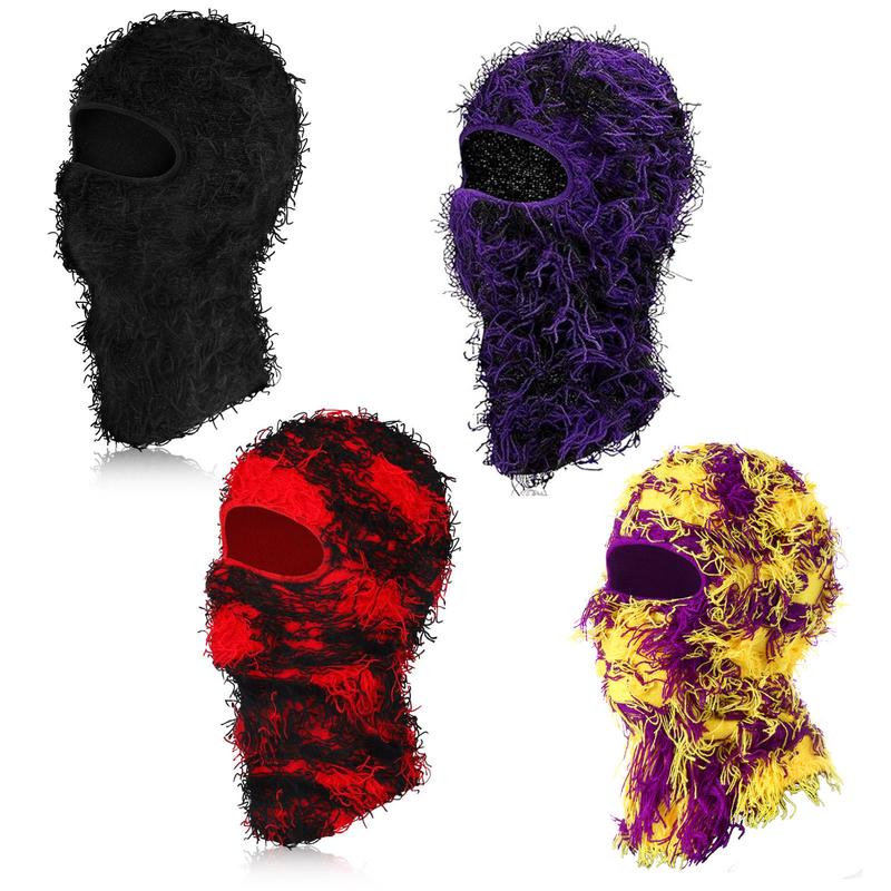 JointlyCreating Distressed Windproof Balaclava Ski Mask for Men and Women - Knitted Full Face Mask Cold Weather Head Cover Winter Breathable Elastic