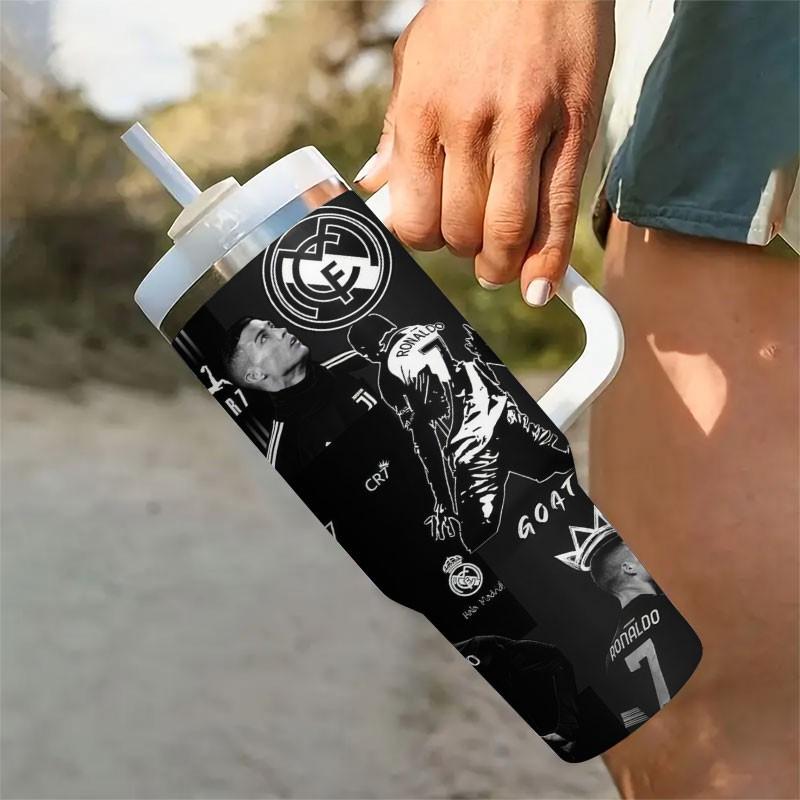 1pc Cr7c Stainless Steel Insulated Travel Mug, Long-Lasting Temperature Control, Cute Cartoon Design, Leak-Proof, BPA-Free, Ideal for Outdoor & Daily Use