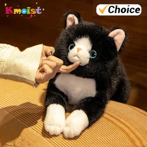 50CM Soft Stuffed Cute Simulation Cat Plush Toys Doll for Girls Children Sleeping Stress Relief PP Cotton Filled Birthday Gifts