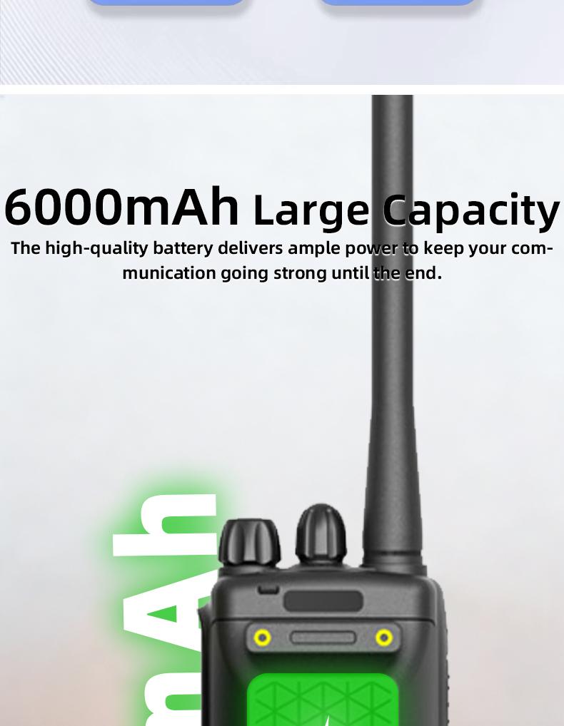 GP-328 dustproof and explosion-proof 10W high-power communication, 6000mAh large capacity battery with long battery life, suitable for industrial two-way radio walkie talkies in chemical plants, refineries, and natural gas plants