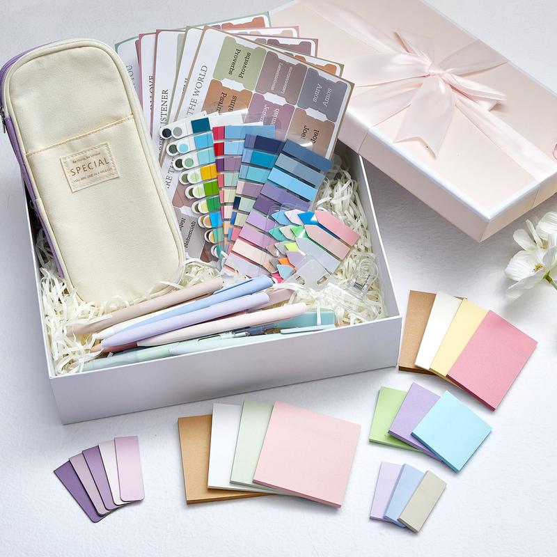 73pack Bible Journaling Kit for Christian with Pencil Case Highlighters Marker Gel Sticky Note Index Labels Pens Tabs Clips Aesthetic Annotation Kit for Bible Study, Bible Study Supplies School Stationery Kit for Christian Women Teenagers Student