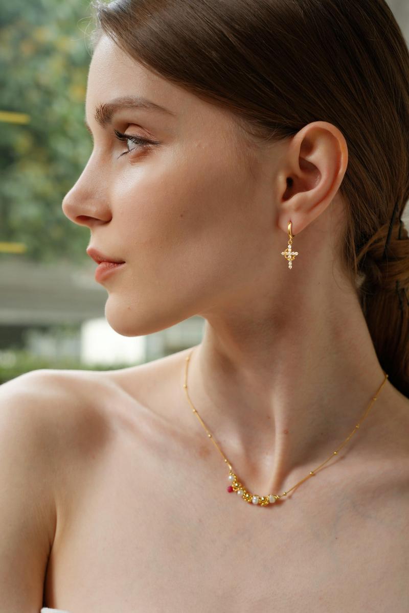 Tewiky Colorful Crown Cross Earrings For Women Dainty CZ Cross Pendant Earrings Hypoallergenic Non Tarnish Earrings Trendy Jewelry Christian Gift For Girls For Valentine's Day gifts Tewiky Colorful Crown Cross Earrings For Women Dainty CZ Cross Pendant Earrings Hypoallergenic Non Tarnish Earrings Trendy Jewelry Christian Gift For Girls For Valentine's Day gifts