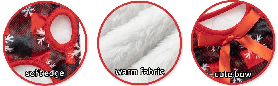 Guinea Pig Clothes - 2 Pack Christmas Warm Vest Pet Costume for Guinea Pigs Rabbit Bunny Ferret Chinchilla Kitten Puppy Small Animals - Cute Plaid Cozy Fleece Pet Shirts for Winter Holidays PLUSH CHRISTMAS GUINEA PIG VES