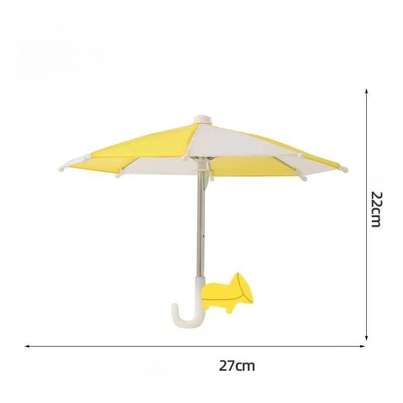 1pc Mini Mobile Phone Sunshade Umbrella Set, Outdoor Anti-Glare Portable Umbrella, with Accessories, Rain and Sun Protection