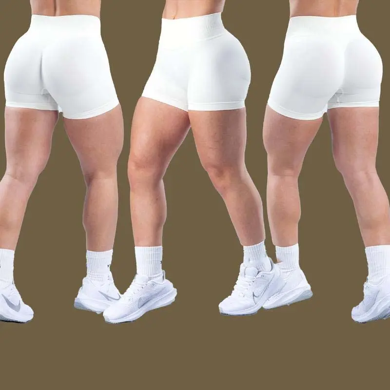 Custom-Fit Elastic Breathable Women's DFY Impact Shorts - Seamless High-Waisted Sculpting Shorts, 4.5" Inseam, Everyday Active [DK], Custom-Fit Women's Sports Shorts