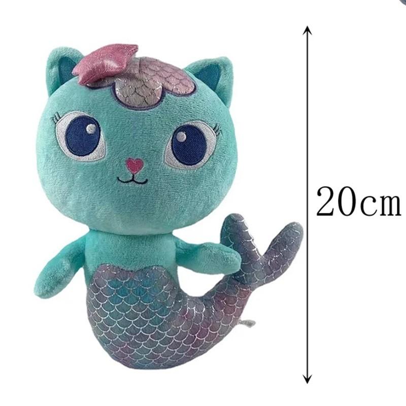 New Gabby Dollhouse Plush Toy Mercat Cartoon Animal Smiling Cat Car Hug Gaby Girl Doll Children Birthday Gift