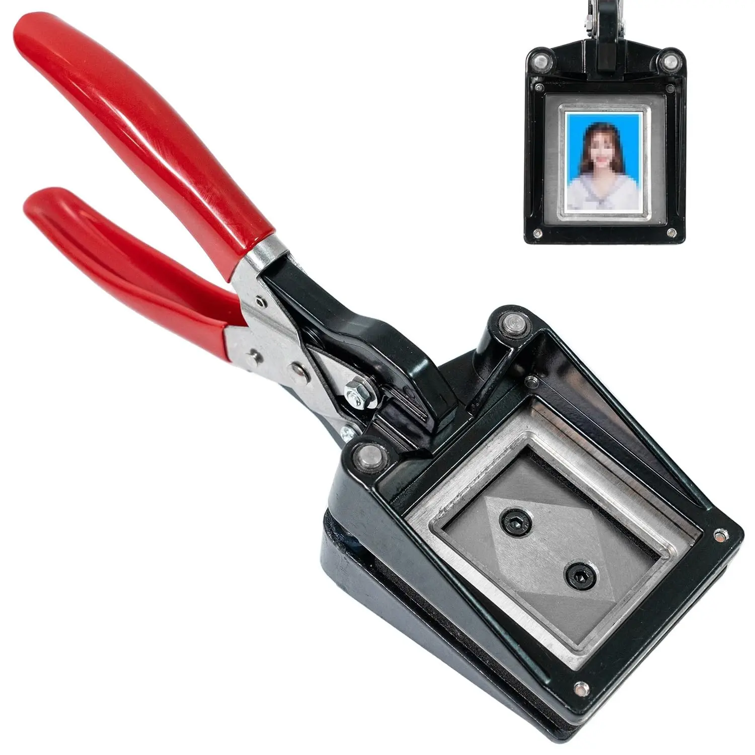 Handheld 35 x 45 mm Passport Photo Cutter, Paper Picture Die Cutter Punch Machine for ID Cards