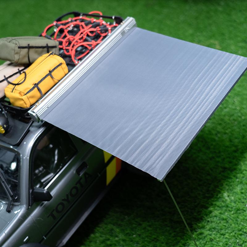 1:8/10 Climbing Vehicle Universal Golden Exhibition Tent Rain Canopy Simulation Rest, Side Canopy (Random Color)