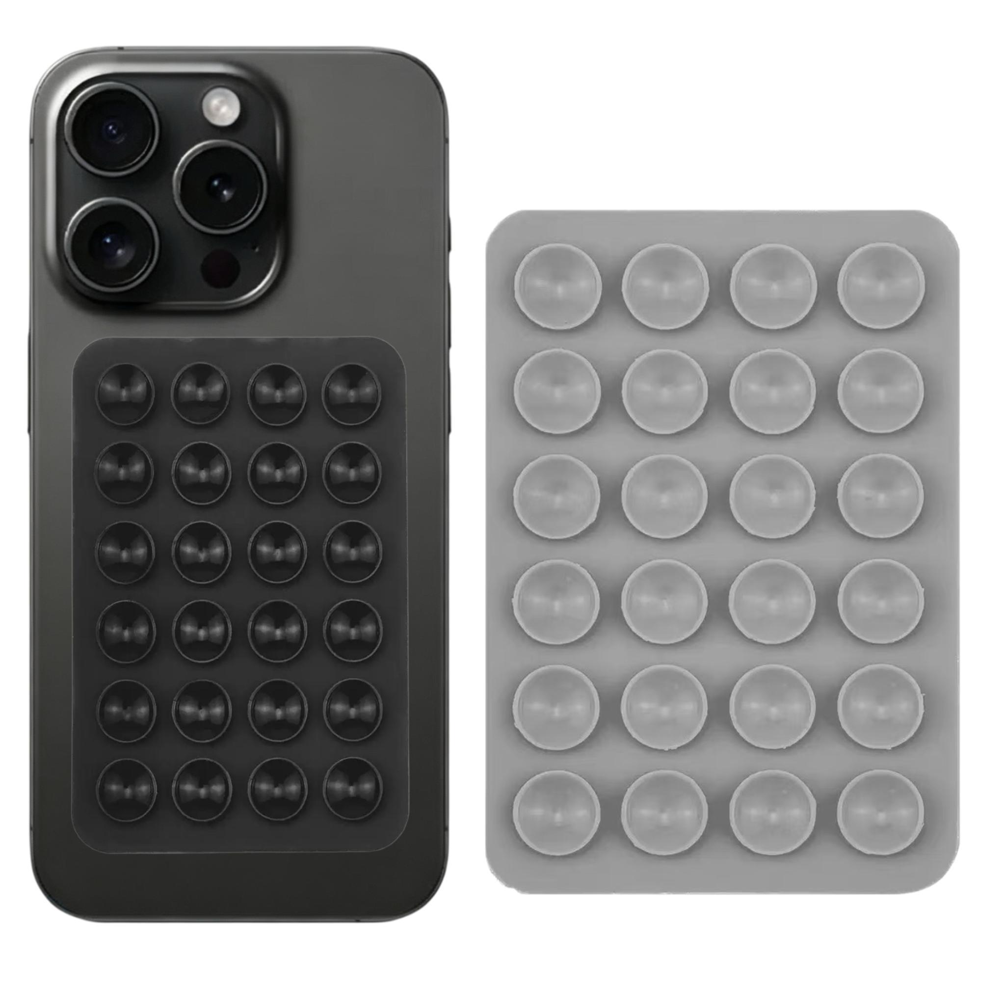 Mobile Phone Accessory 1PC 24-Double-sided Suction Cup Anti-slip Smartphone Holder Mount, Portable Detachable Design, Ideal for Car, Travel Use
