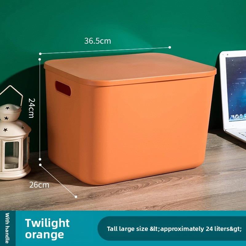 Stackable Storage Boxes with Handles, Waterproof PP Container, Multi-Color Flip Lid, Transparent Window, Ideal for Crafts, Snacks, Desk Organization, Durable Storage Organizer