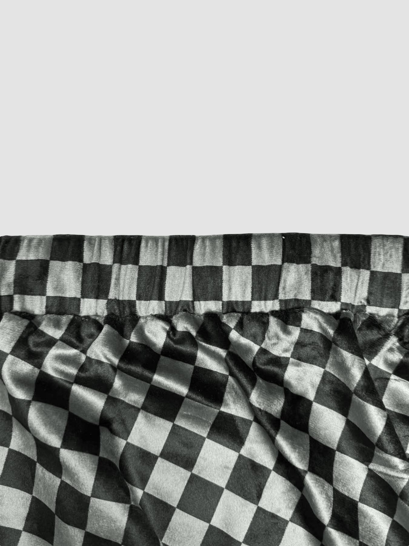 Women's Plaid Drawstring Waist Skirt, Casual Sporty Split Design, Slim Fit Half-Length Skirt for Daily Wear & Outdoor Activities