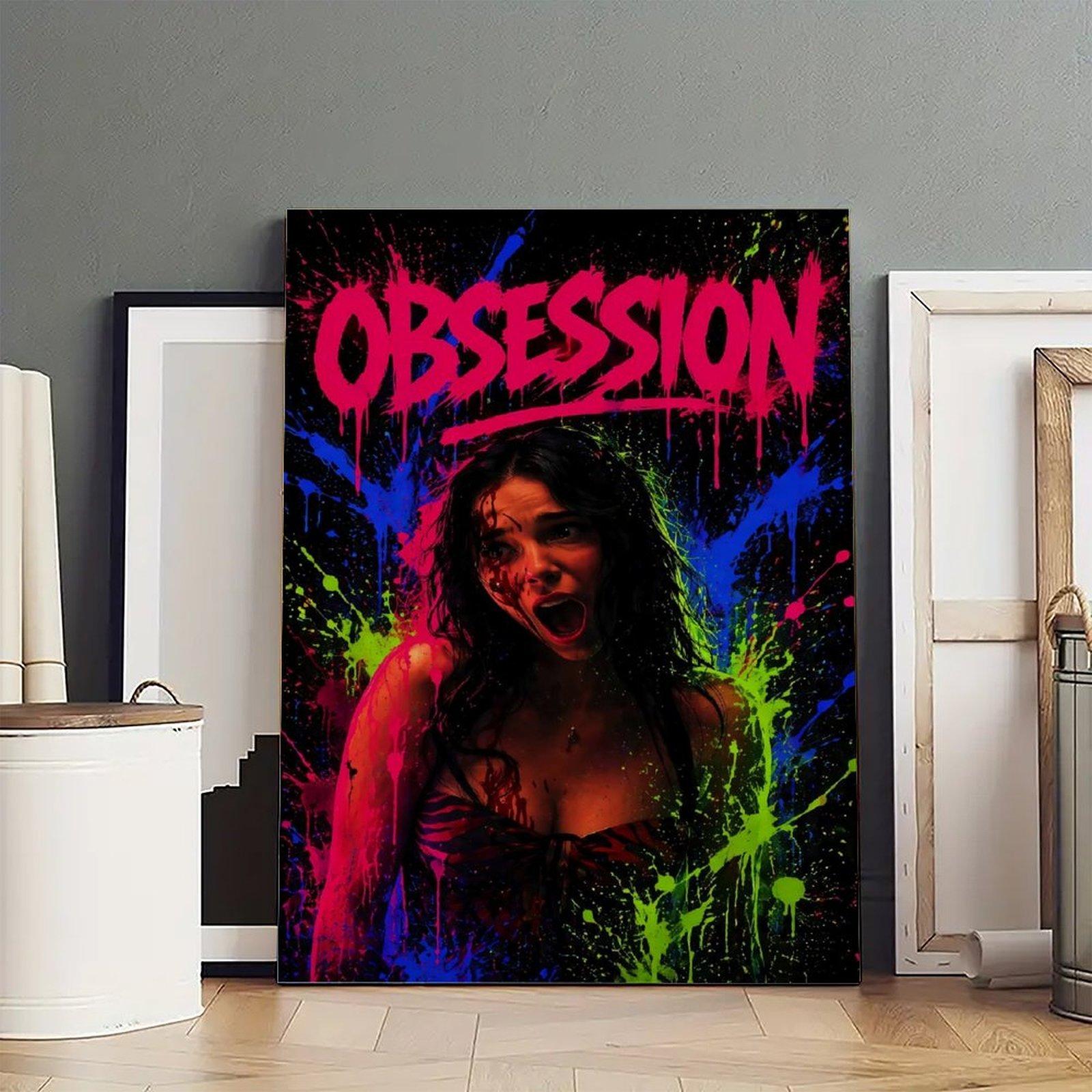 Obsession Artistic Frameless Canvas Prints, Home Decor Wall Art for Bedroom, Bathroom Room Decor, Above Bed Wall Decor