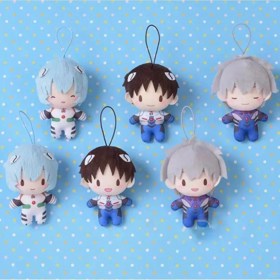 Neon Genesis Evangelion Neon Genesis Evangelion Soryu Asuka Langley 10cm Cute Cotton Doll Plush Toy Doll Gift for Friends
