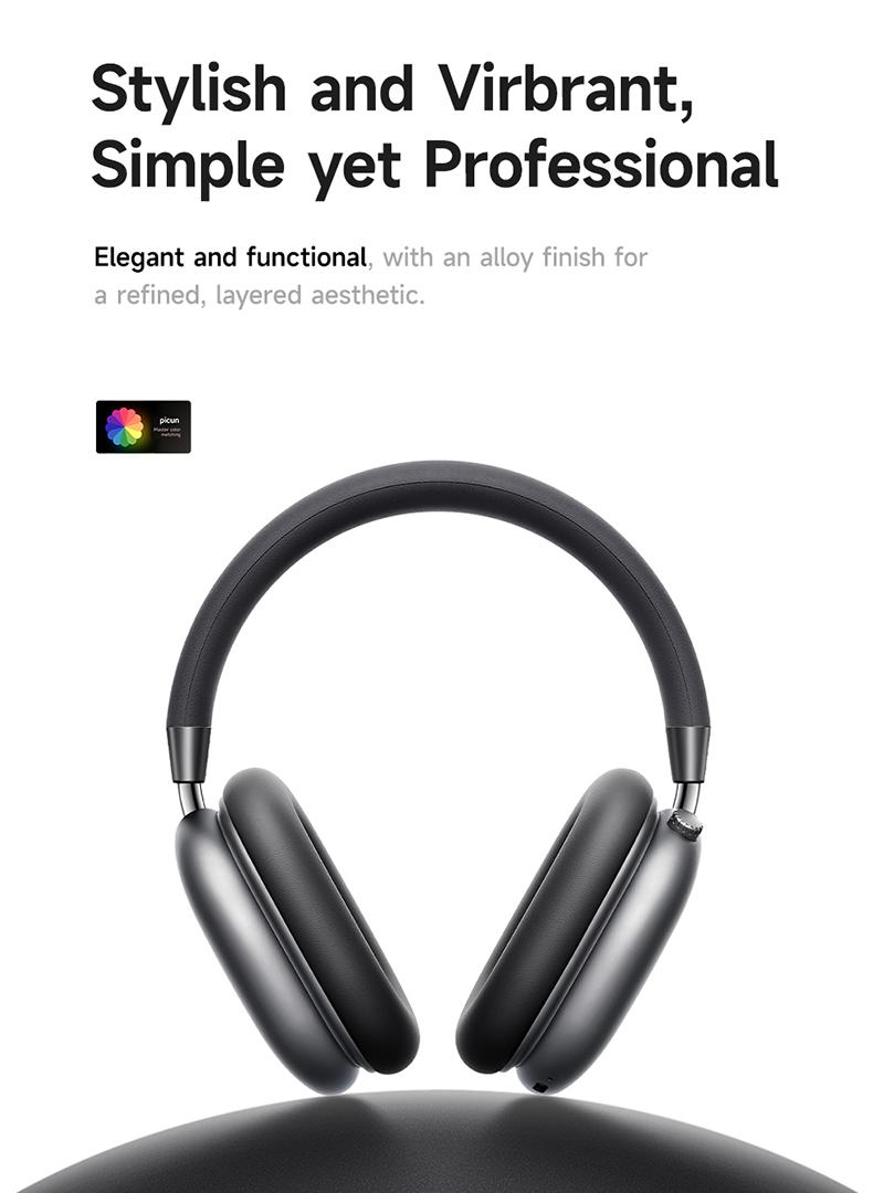 【Live broadcast exclusive】Picun F5 Wireless ANC Gym Headphones, -35dB noise cancellation headphones, Bluetooth 5.4 Low-Latency, Hi-Fi Audio, Personalized APP, Customizable EQ, comfortable for traveling and working, lightweight headset