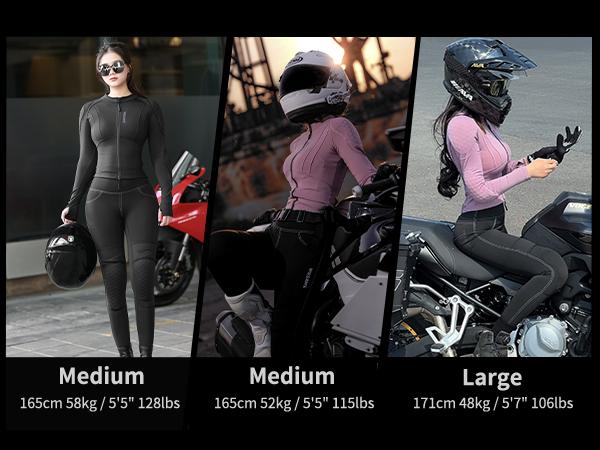 WOSAWE Women's Motorcycle Yoga Leggings with Removable Knee Pads Butt Lifting Cargo Pants High Waisted Sportswear Yoga fabric, light, smooth, no constraint, suitable for riding and daily use