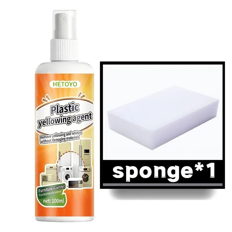 Fast-acting yellowing and oxidation remover - powerful plastic spray. Suitable for car headlights, air conditioning panels, bathroom surfaces, and plastic surfaces. Leaves no paint residue or scratches. Easy-to-use spray nozzle for lasting renewal.