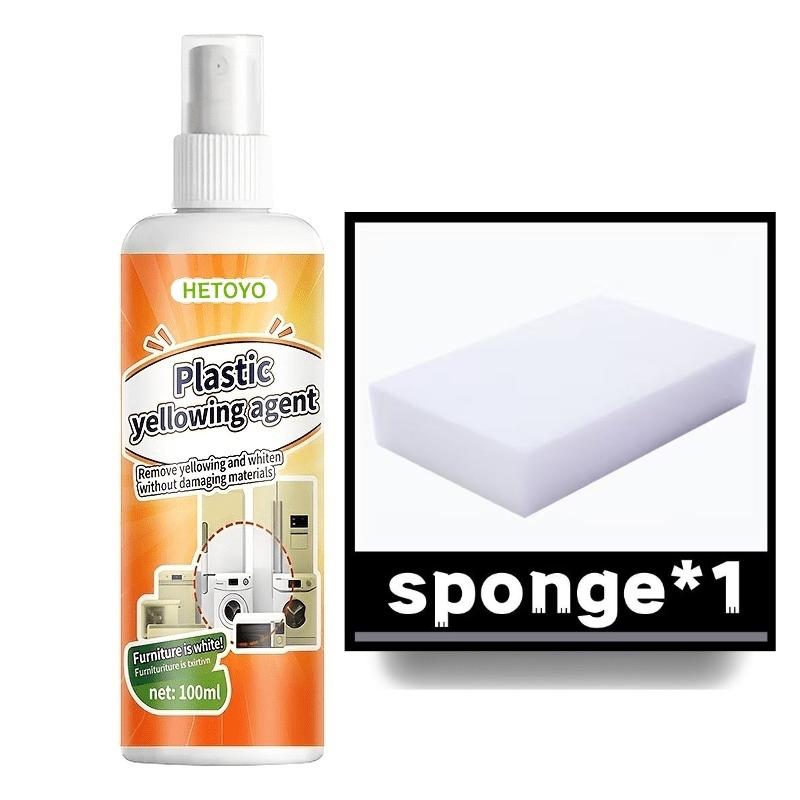 Fast-acting yellowing and oxidation remover - powerful plastic spray. Suitable for car headlights, air conditioning panels, bathroom surfaces, and plastic surfaces. Leaves no paint residue or scratches. Easy-to-use spray nozzle for lasting renewal.