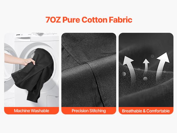 VEVOR Flame Resistant Welding Jacket, 7oz. FR Shirts for Men, Machine Washable Cotton Heat-Resistant Welding Shirt, Meets ATPV 9.2 Cal/cm Arc Rating - XL Size