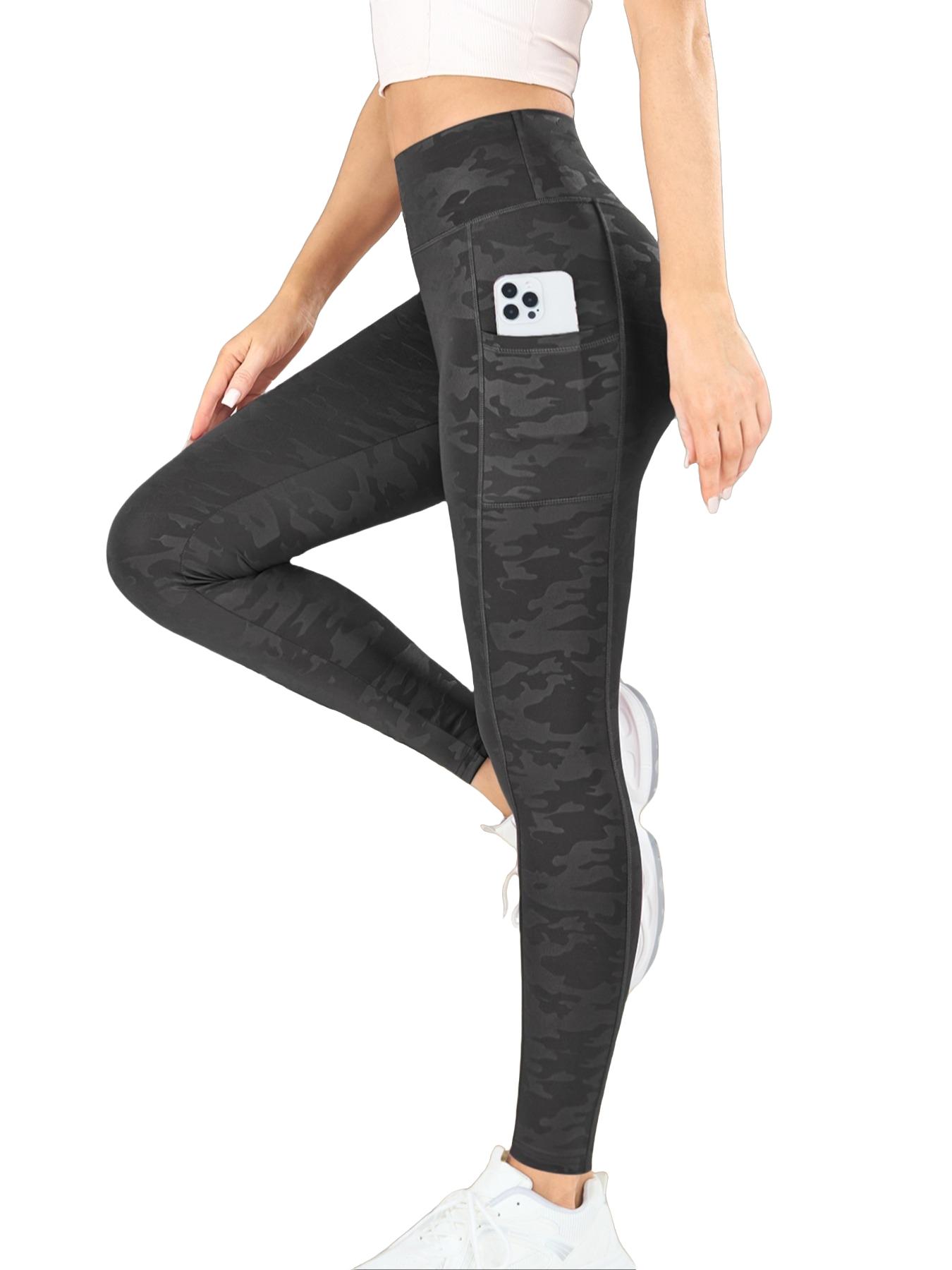 Women's Camo Print High Waist Sports Leggings, Breathable Comfortable Skinny Pants, High Stretch Yoga Leggings, Ladies Sportswear for Indoor Outdoor Wear, Athleisure Fitness Leggings