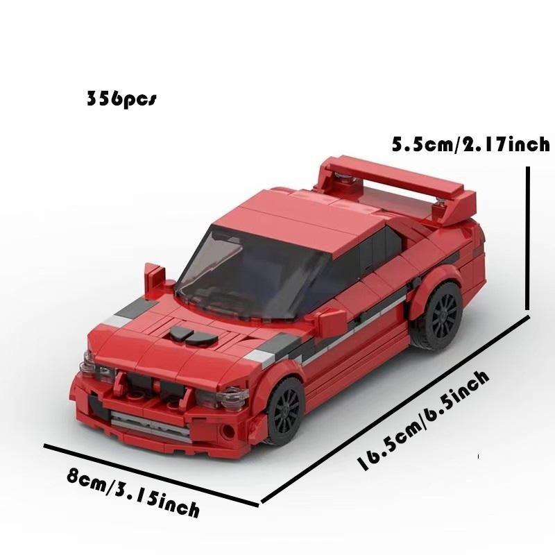 Moc Compatible Lego Three Lancer Evo Brick Car Model, Holiday Gift, Unisex Toy, Block Type Bricks & Parts, Creative Building Blocks Moc Compatible Lego Three Lancer Evo Brick Car Model, Holiday Gift, Unisex Toy, Block Type Bricks & Parts, Creative Building Blocks