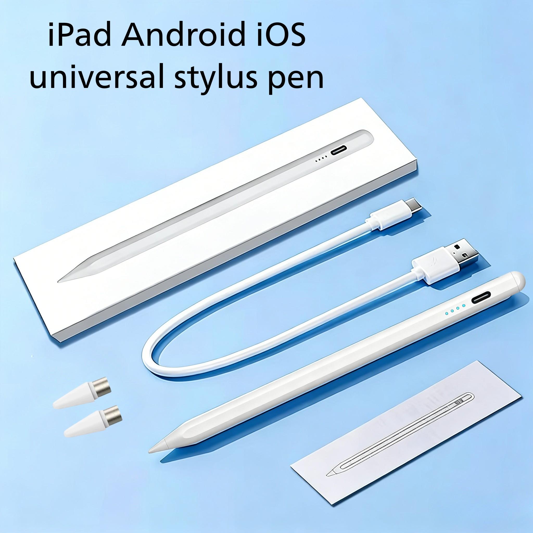 Touchscreen Stylus Pen Compatible with iPhone iPad Android Tablets, Universal Fine Tip Magnetic Adsorption, Lithium Battery