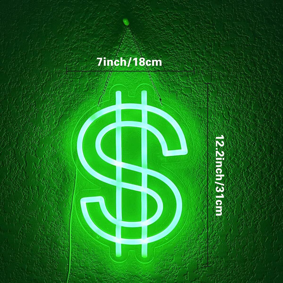 LED Neon Sign Money Adjustable USB Powered Wall Decor, Home Bedroom Game Room Business Bar Shop Office Decoration LED Neon Sign Money Adjustable USB Powered Wall Decor, Home Bedroom Game Room Business Bar Shop Office Decoration
