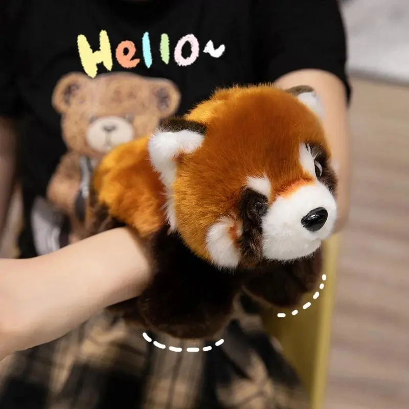 Kawaii Cartoon Rccoon Panda Parrots Shoulderkins Papa Hand Circle Toy Wrapped Around Arm Doll Toys For Kids Birthday Gift