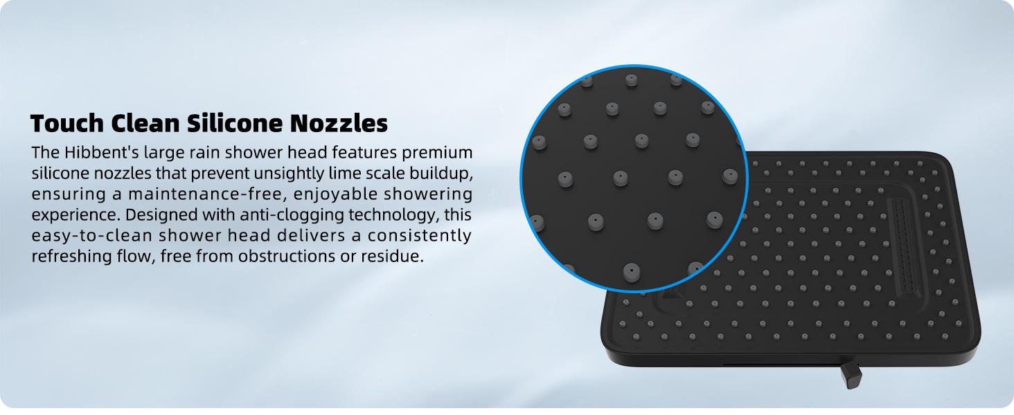 Hibbent Upgraded cUPC Certified 5-spray 13'' Shower Head, High Pressure Rainfall Shower Head, Dual Showerhead Combo with 10-mode Handheld Spray, 12'' Adjustable Extension Arm, 71'' Hose, Shower Holder, Matte Black