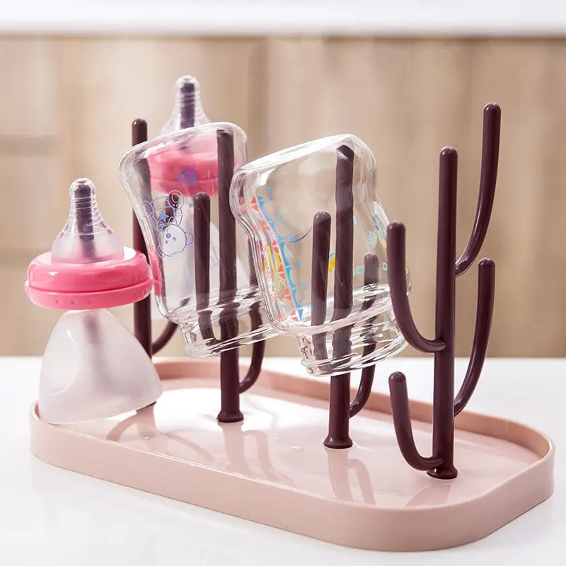 Baby Feeding Bottle Drain Rack, Nipple Rack Cleaning Dryer, Feeding Cup Holder Storage Drying Rack, Essential Baby Gear Organizer