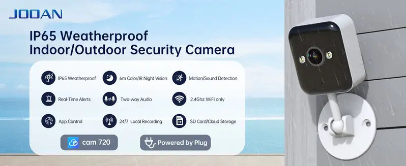 Mini Window Camera for Home, Cloud&SD Card Back up, Color Night Vision, 24/7 Recording, 3 Easy Installation Steps, Safety Water Proof Mini Window Camera for Home, Cloud&SD Card Back up, Color Night Vision, 24/7 Recording, 3 Easy Installation Steps, Safety Water Proof