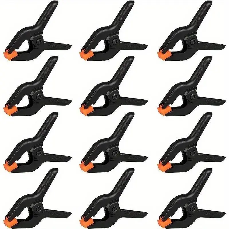 12pcs Home spring clips, small backrest clip, plastic Durable clip, craft spring clip, clothesline clip, quilt and sock fixing clip