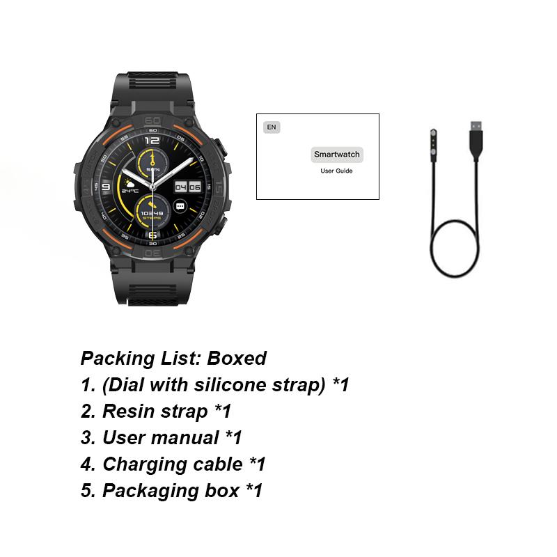 Outdoor smart watch, 1.53-inch touch screen wireless calling, with over 100 sports modes and watch faces, AI voice assistant, compatible with Android and iPhone, flashlight function, fitness watch wearable device, ceramic resin strap waterproof watch.