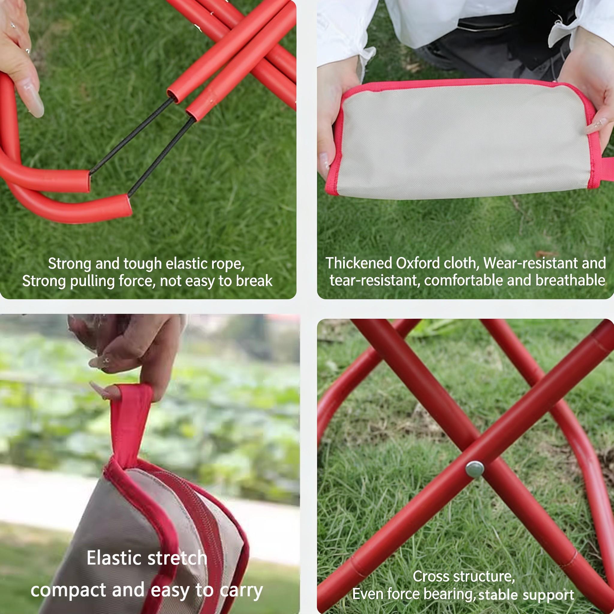 Portable Folding Bench, Ultra Compact and Lightweight, Ideal for Outdoor Travel, Camping, Fishing, and Concerts, Easy to Carry and Use