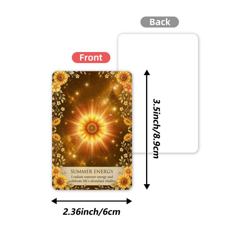 New 36-sheet Mysterious Natural Healing Dark Card for Spiritual and Spiritual Growth, Positive Energy Gift Text Card