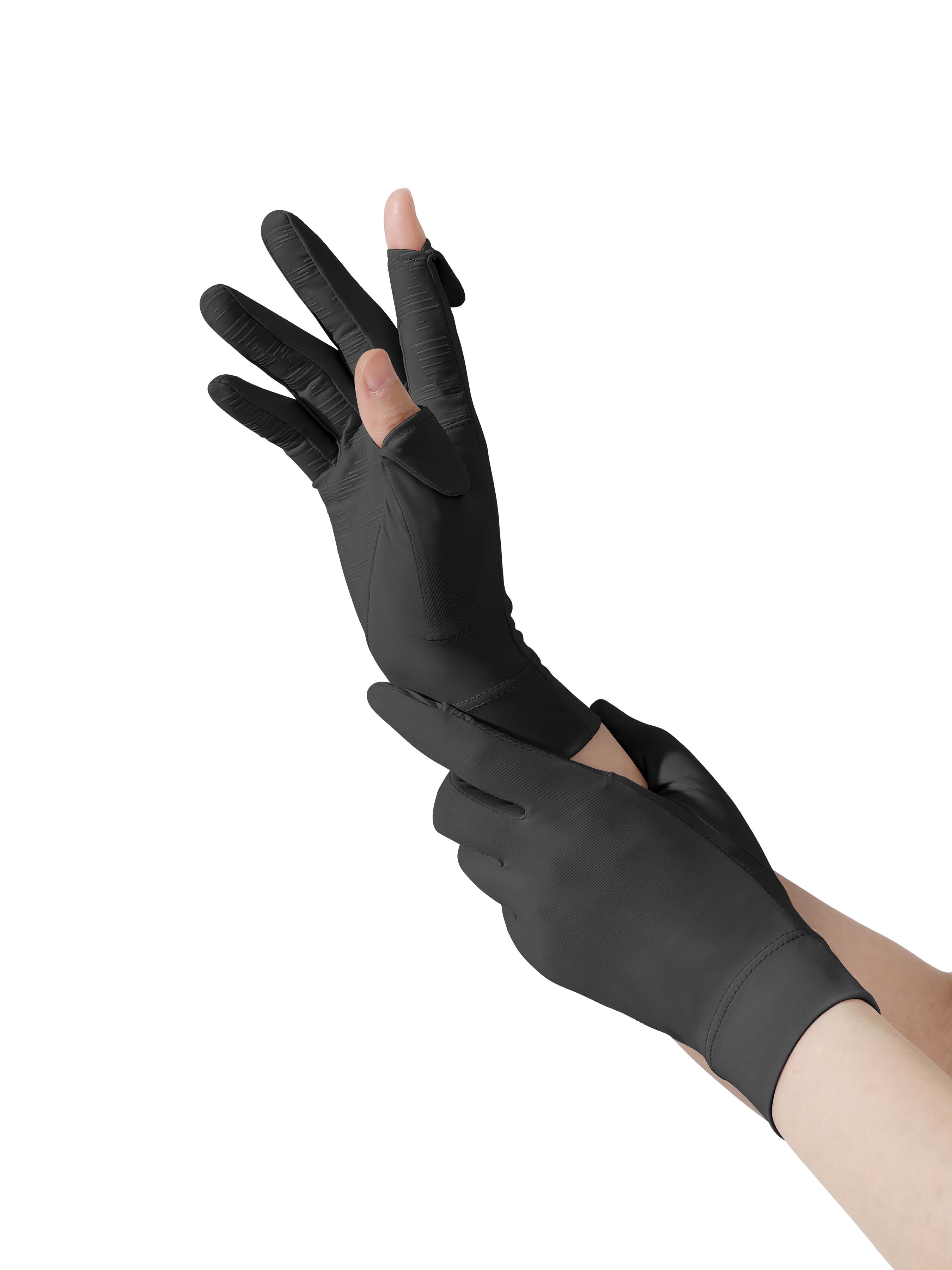 Lightweight Ice Silk Sun Protection Gloves, Upf50+ Breathable Anti-Slip Cycling Driving Gloves, Outdoor Summer Essential